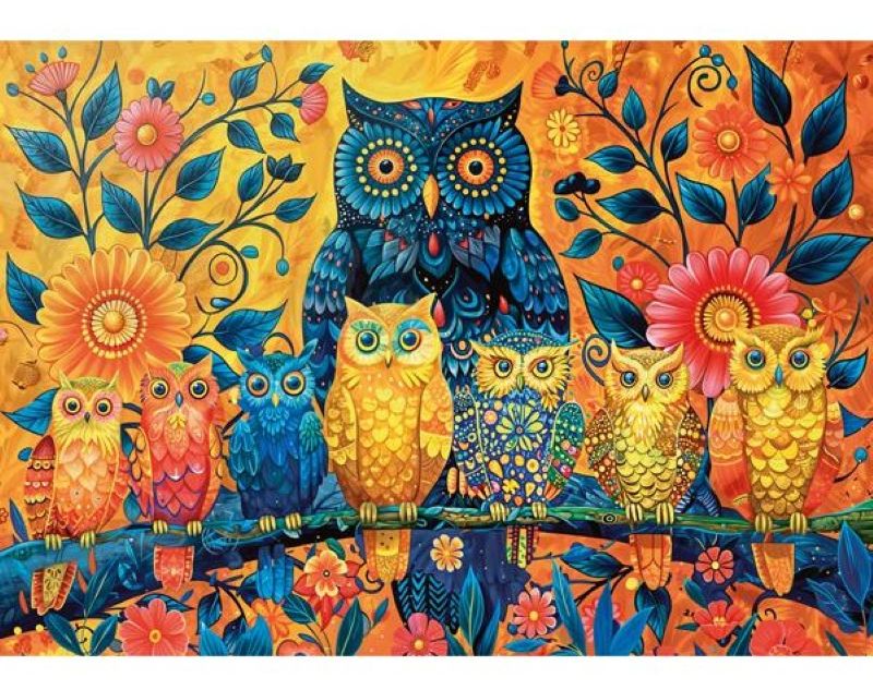piatnik "owls" 1000-piece jigsaw puzzle