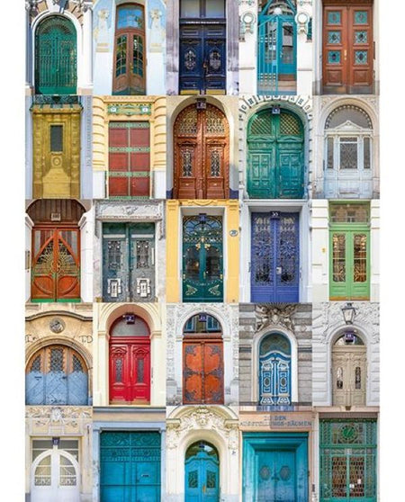 piatnik viennese doors 1000-piece vertical jigsaw puzzle