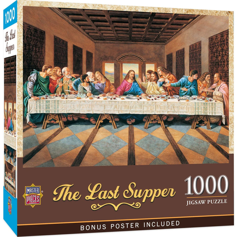 Masterpieces jigsaw puzzle box art of The Last Supper 1000 piece puzzle