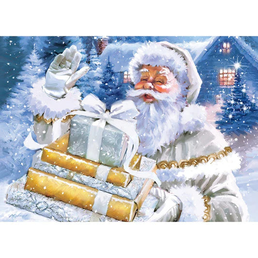 Master Pieces: Glitter & Gold- Santa's Golden Gifts: 1000 Piece Puzzle