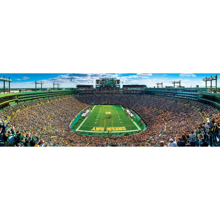 Master Pieces: Green Bay Packers  End View: 1000 Piece Panoramic Puzzle