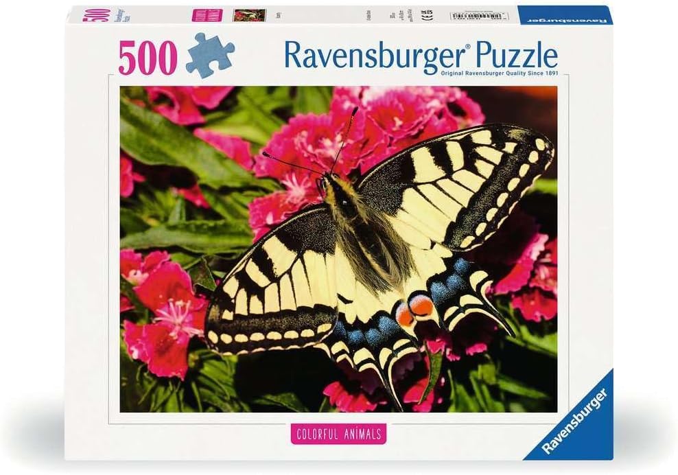 Ravensburger puzzle box with a butterfly and flowers on the cover