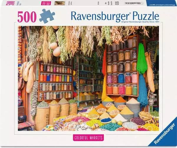 ravensburger colorful spices and herbs, morocco jigsaw puzzle box