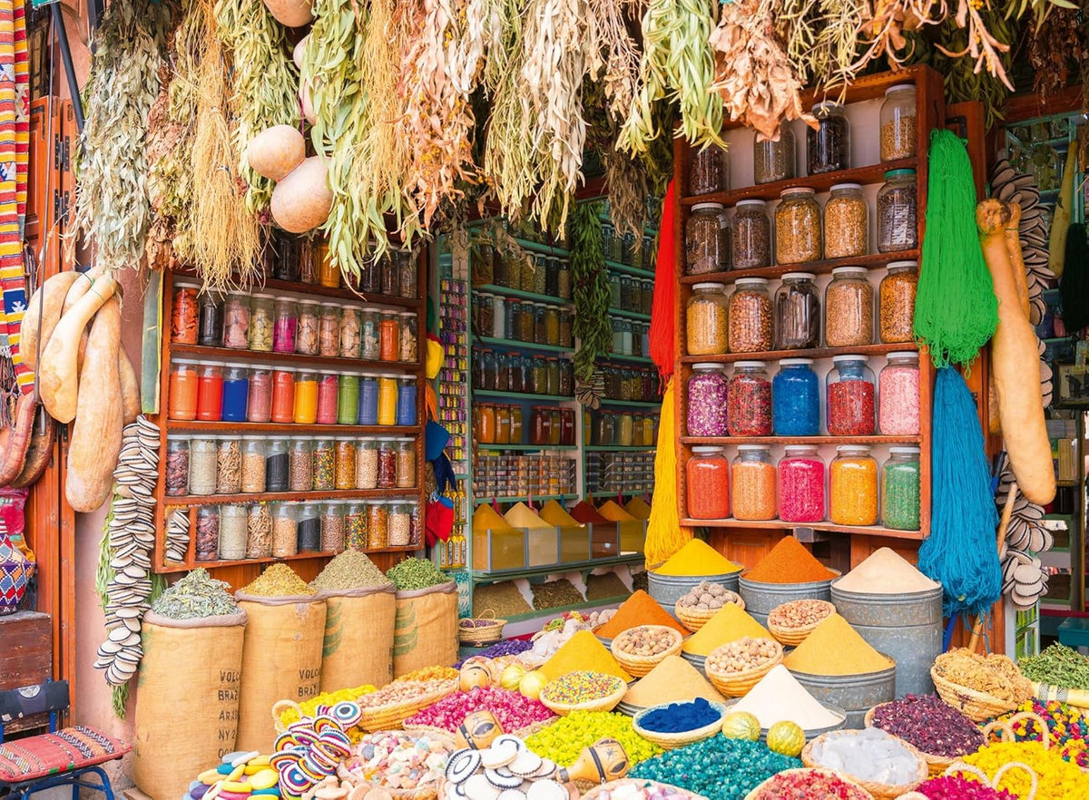 ravensburger colorful spices and herbs, morocco 500-piece jigsaw puzzle