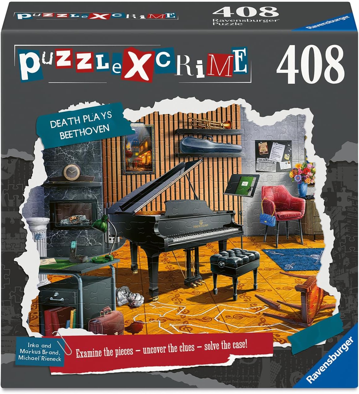 ravensburger death plays beethoven mystery puzzle game box