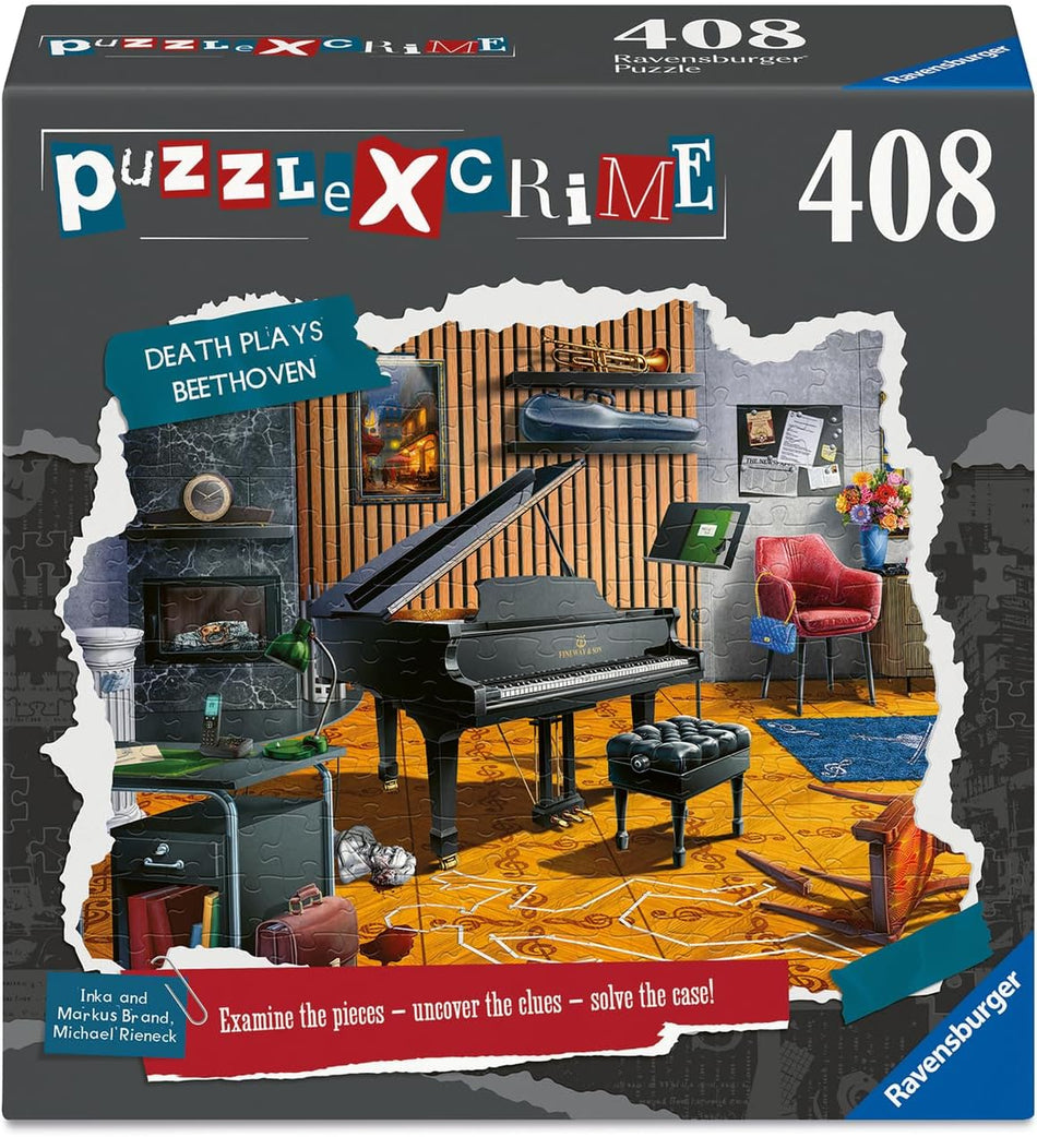 ravensburger death plays beethoven mystery puzzle game box