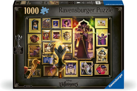 Ravensburger puzzle box featuring Disney Villains characters with a colorful design.