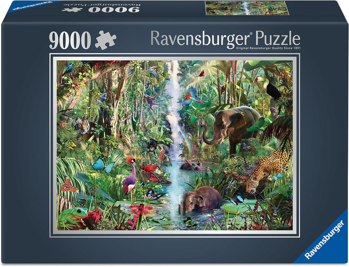 ravensburger jungle animals 9000-piece jigsaw puzzle box