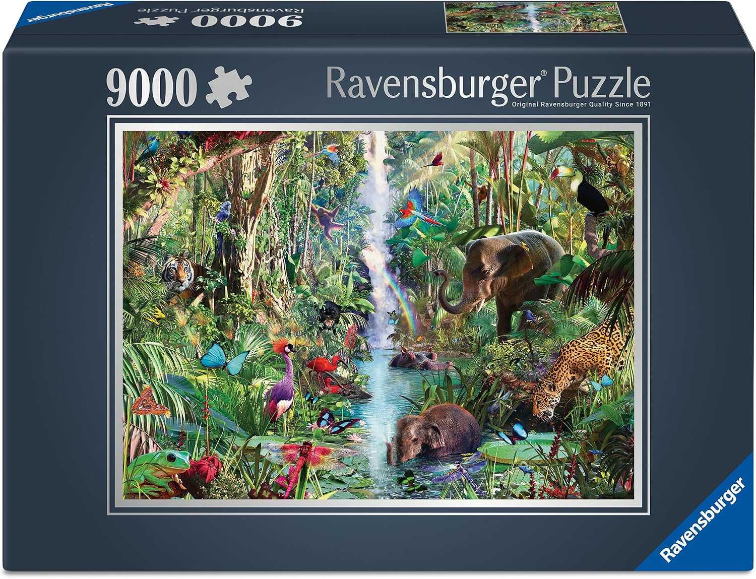 ravensburger jungle animals 9000-piece jigsaw puzzle box