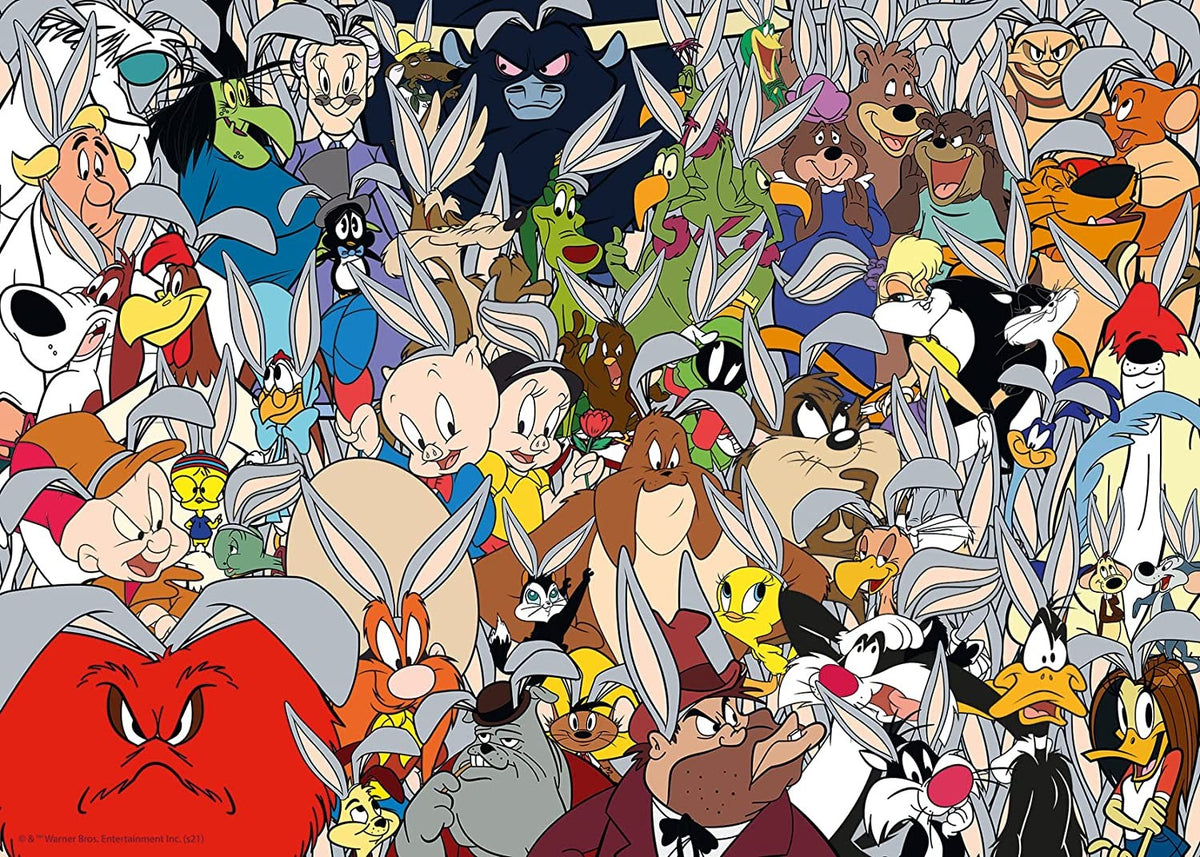 ravensburger jigsaw puzzle Collage of various animated characters from Looney Tunes.