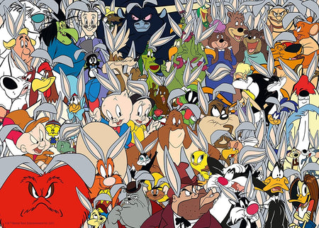 ravensburger jigsaw puzzle Collage of various animated characters from Looney Tunes.