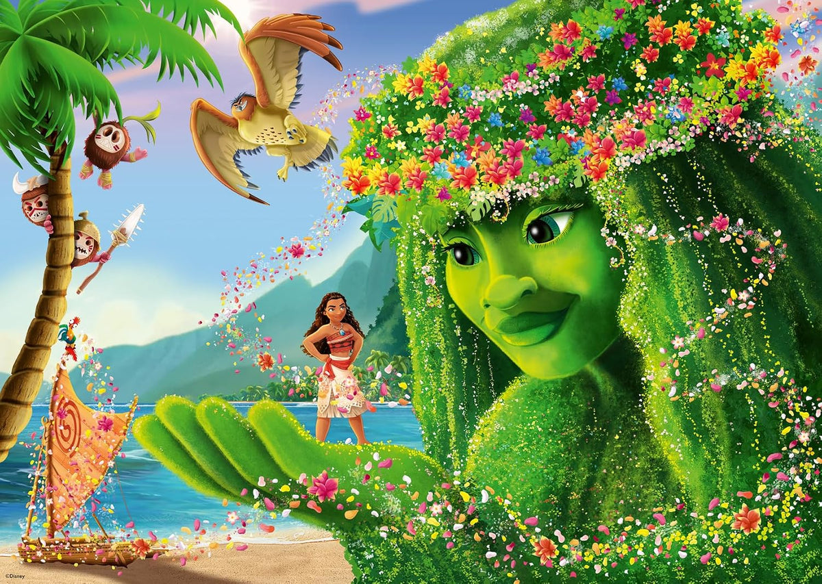 ravensburger moana collector's edition 1000-piece jigsaw puzzle of moana and friends from the disney film