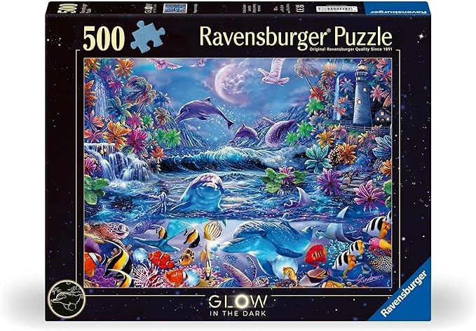 Ravensburger puzzle box with an underwater scene design