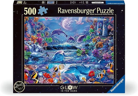 Ravensburger puzzle box with an underwater scene design