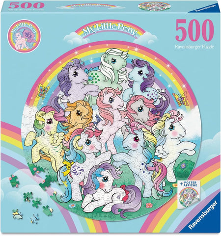 Ravensburger My Little Pony puzzle box with colorful ponies and rainbow design