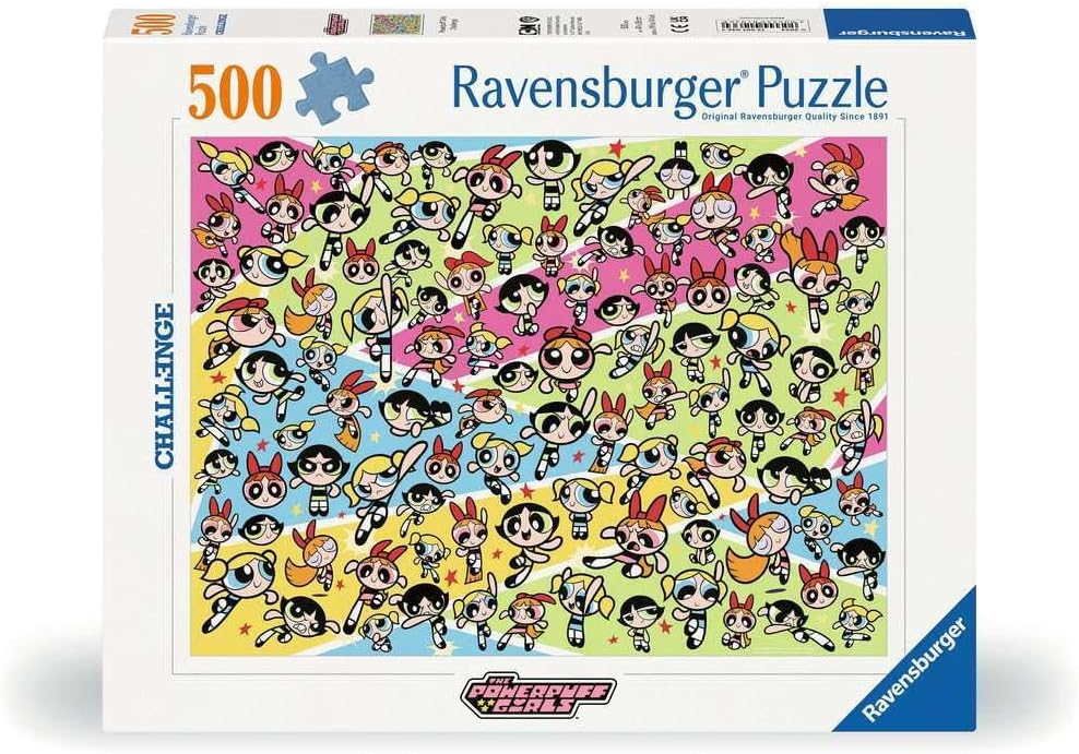 Ravensburger puzzle box featuring cartoon characters on a white background