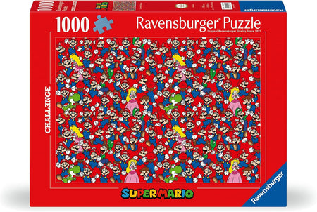 Ravensburger Super Mario jigsaw puzzle box with character collage on red background