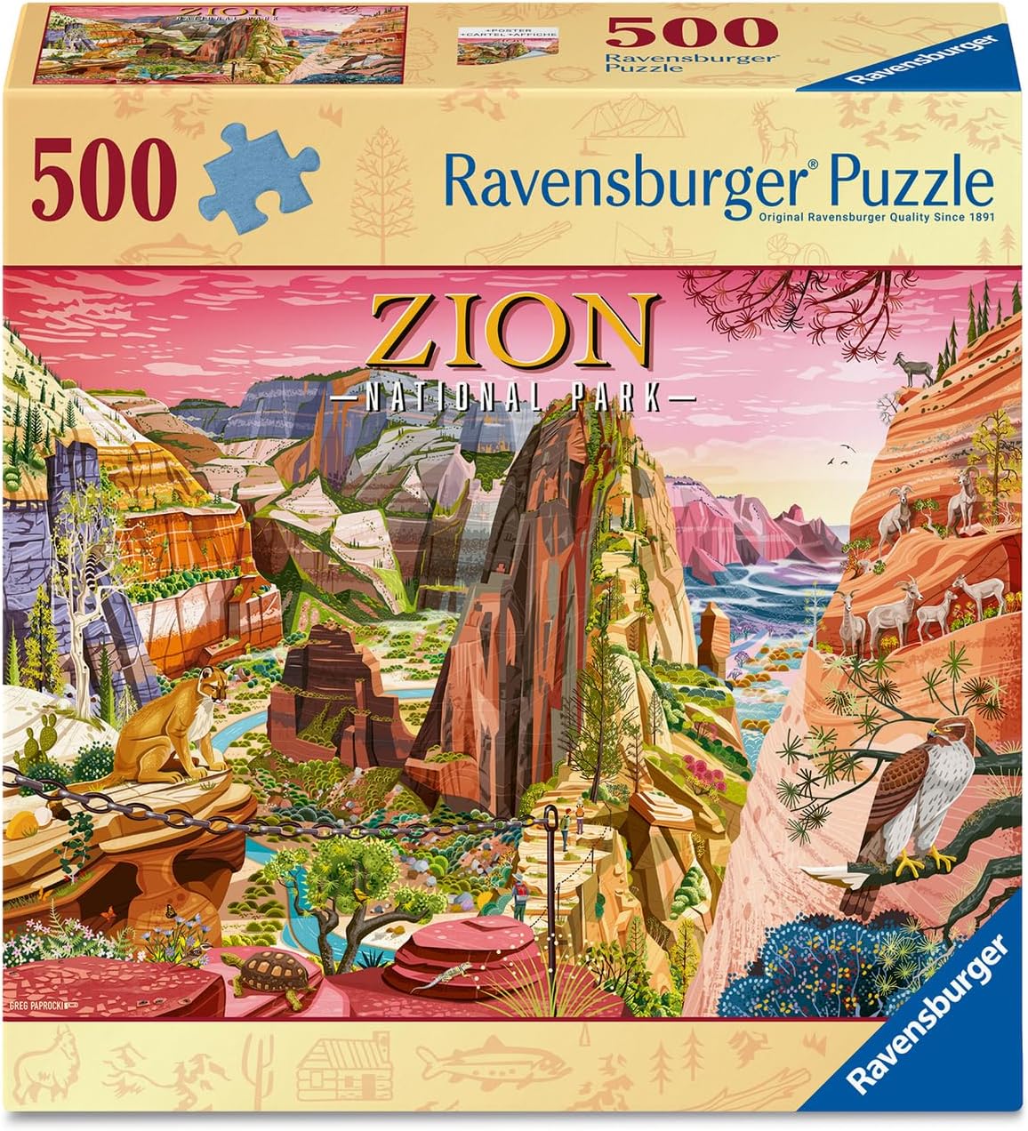 Ravensburger Zion National Park 500-piece puzzle box