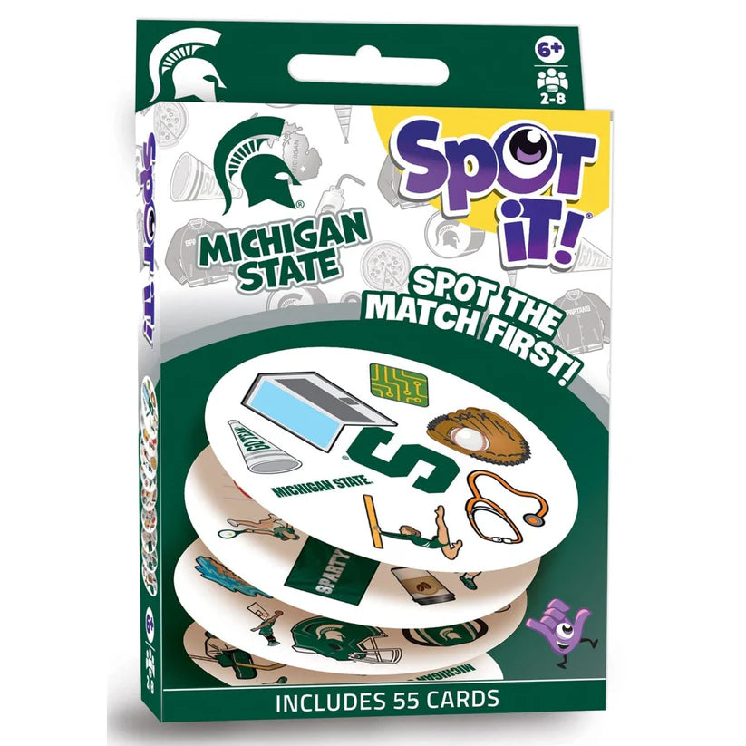 Master Pieces: Michigan State Spartans Spot It! Card Game