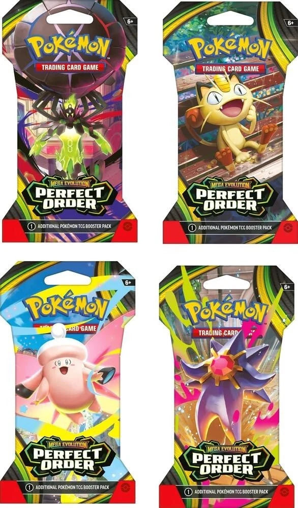 Pokémon TCG: Perfect Order Sleeved Booster Pack Set of All 4 Art Styles