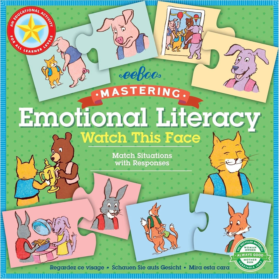 Mastering Emotional Literacy Puzzle – Watch This Face Educational Matching Game | eeBoo