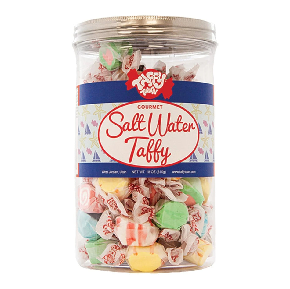 Taffy Town - Gourmet Salt Water Taffy | 18oz Gift Canister