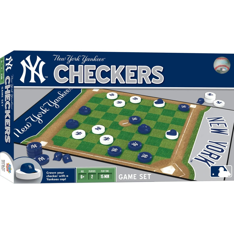 Master Pieces: New York Yankees Checkers Board Game