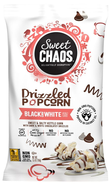 Sweet Chaos Black and White Popcorn 5oz bag