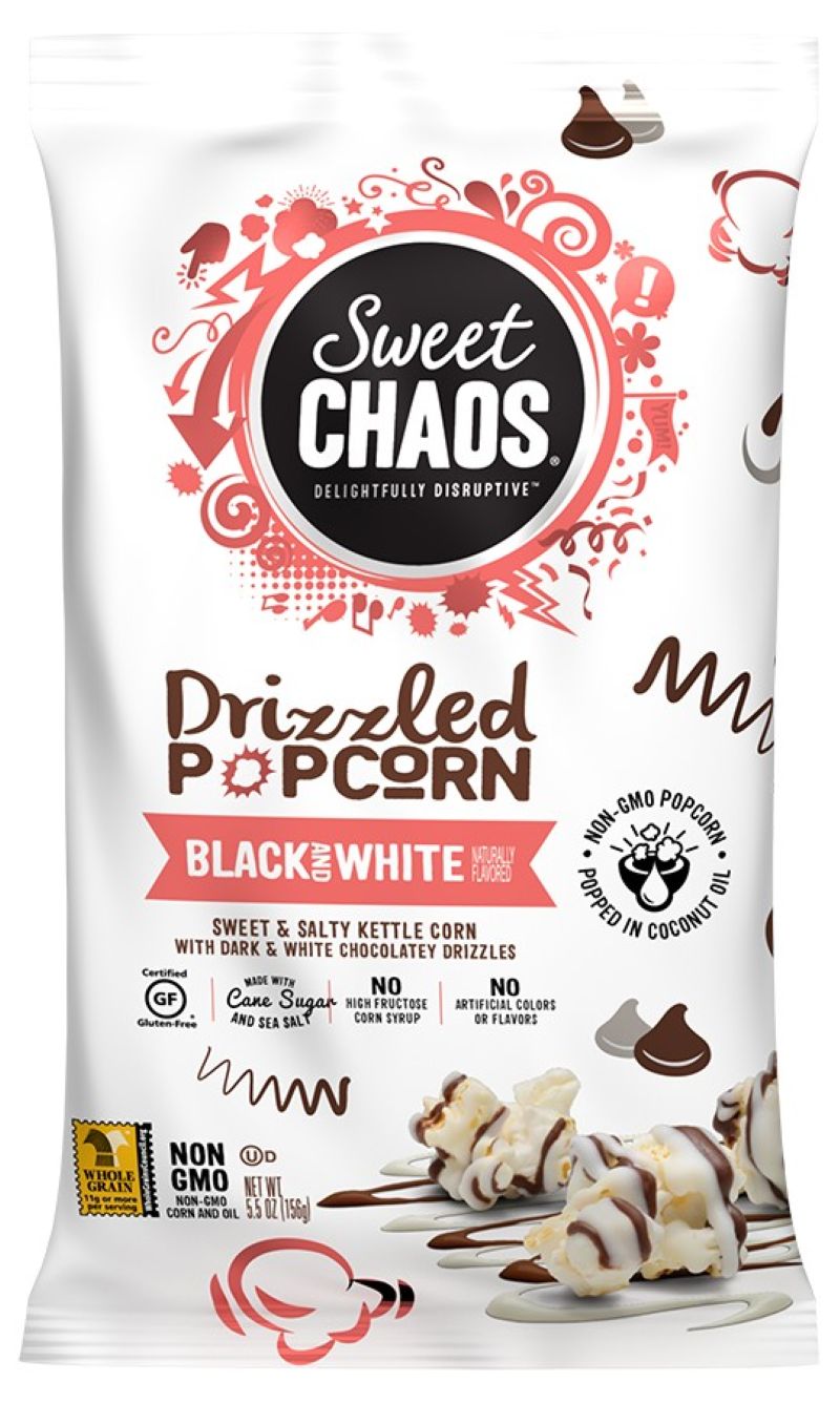 Sweet Chaos Black and White Popcorn 5oz bag