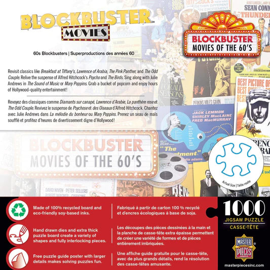 Key Master Blockbuster Master Pieces: Blockbuster Movies: 60's Blockbusters: 1000 Piece Puzzl ...