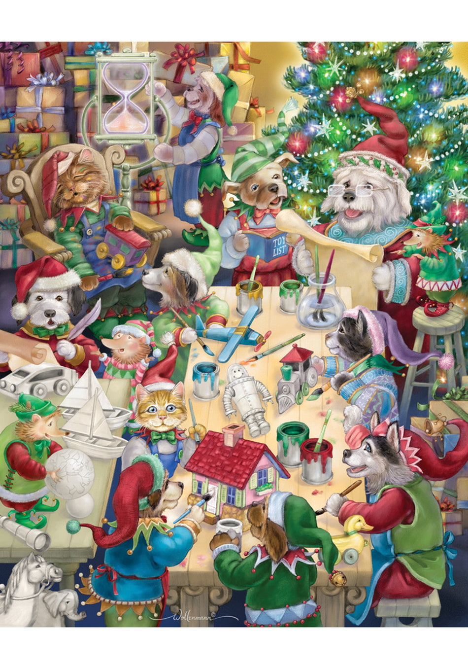 Vermont Christmas Company: North Pole Pets: 1000 Piece Vertical Puzzle