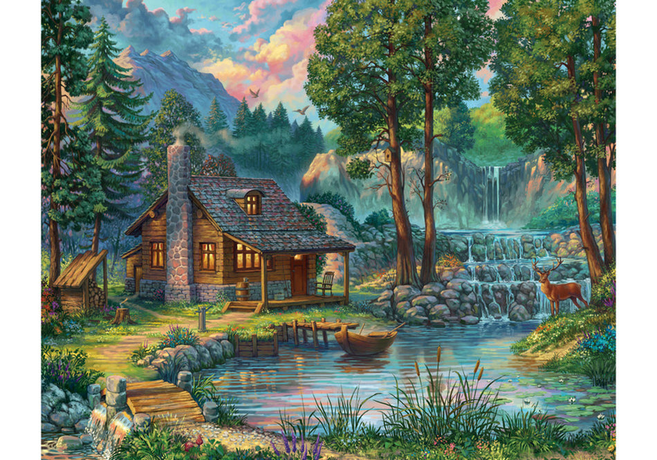 Vermont Christmas Company: House by the Lake: 1000 Piece Puzzle