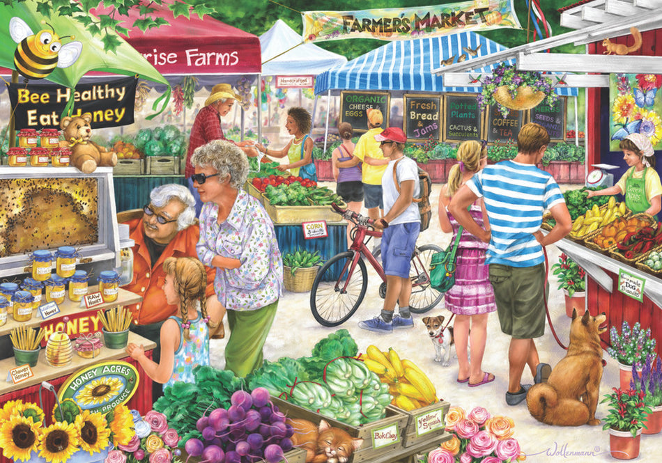 Vermont Christmas Company: Farmer's Market: 1000 Piece Puzzle