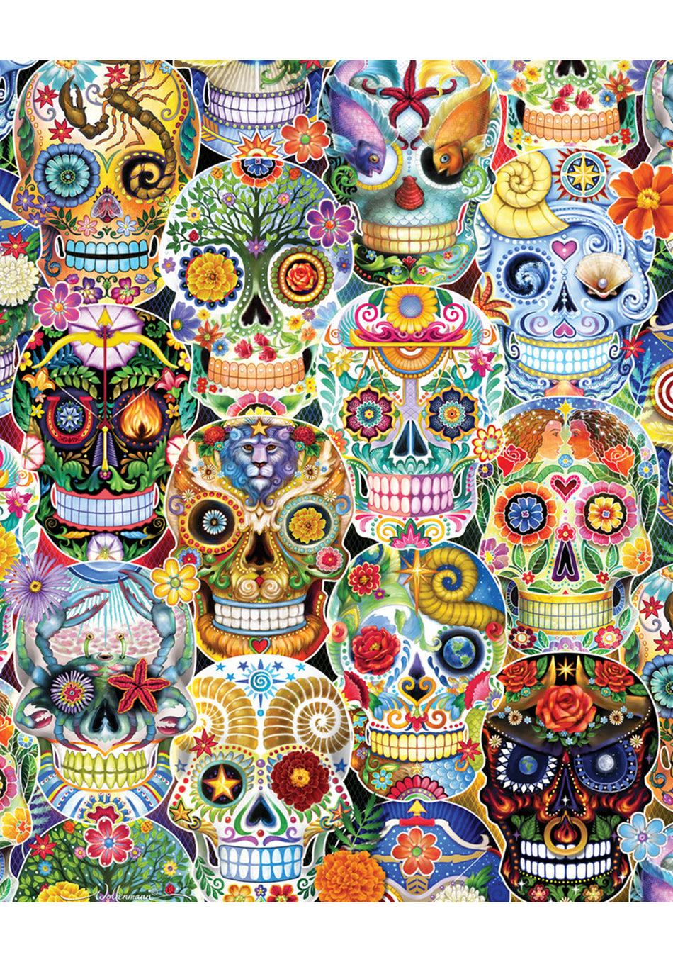 Vermont Christmas Company: Day of the Dead: 1000 Piece Vertical Puzzle