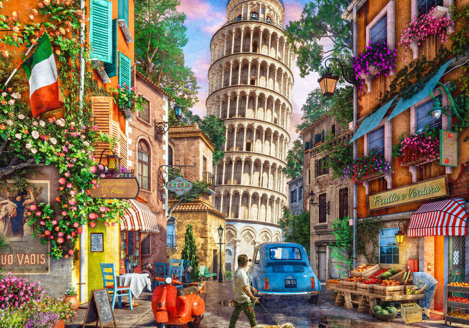 Vermont Christmas Company: Streets of Pisa: 1000 Piece Puzzle