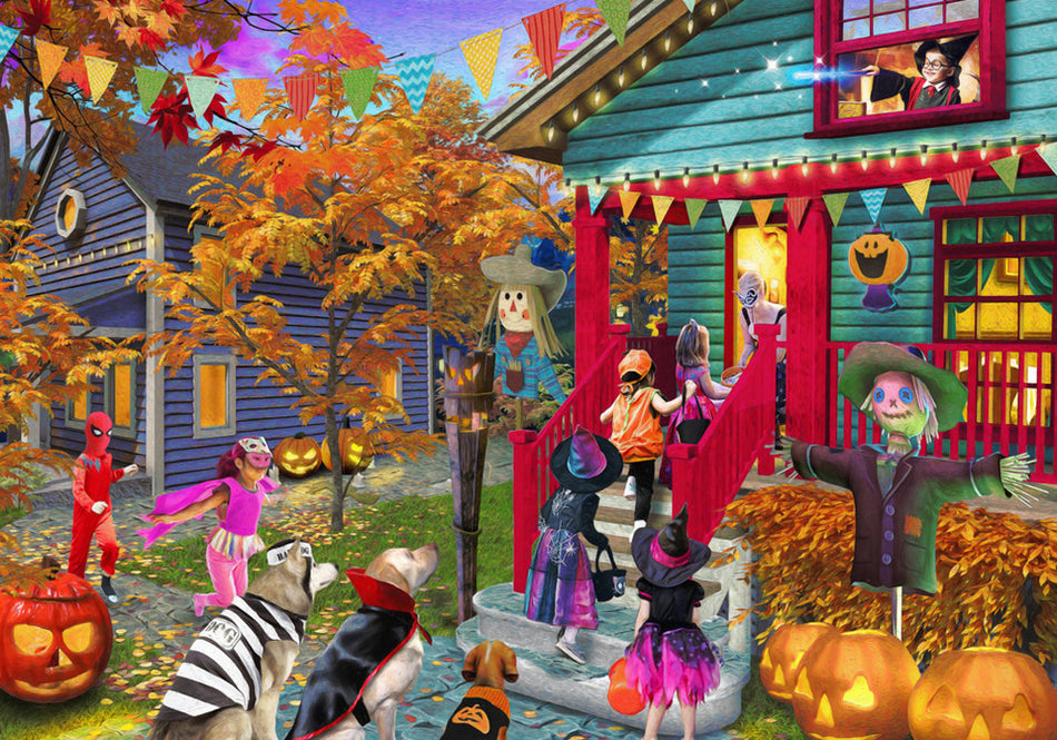 Vermont Christmas Company: Trick or Treat: 1000 Piece Puzzle