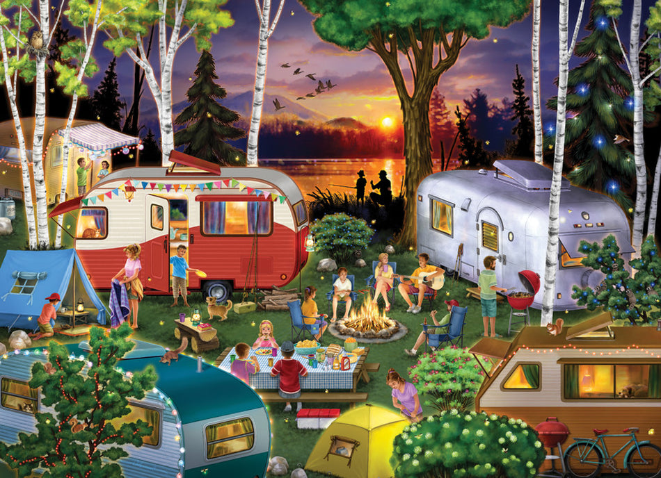 Vermont Christmas Company: Vintage Campers: 1000 Piece Puzzle