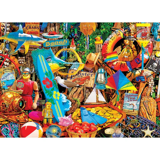 Master Pieces: Flashbacks- Beach Time Flea Market: 1000 Piece Puzzle