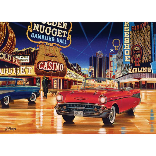 Master Pieces: Cruisin Route 66- Gamblin Man: 1000 Piece Puzzle