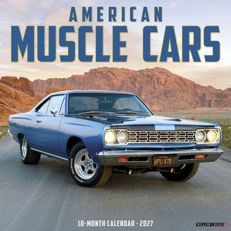 willow creek american muscle cars 2027 wall calendar