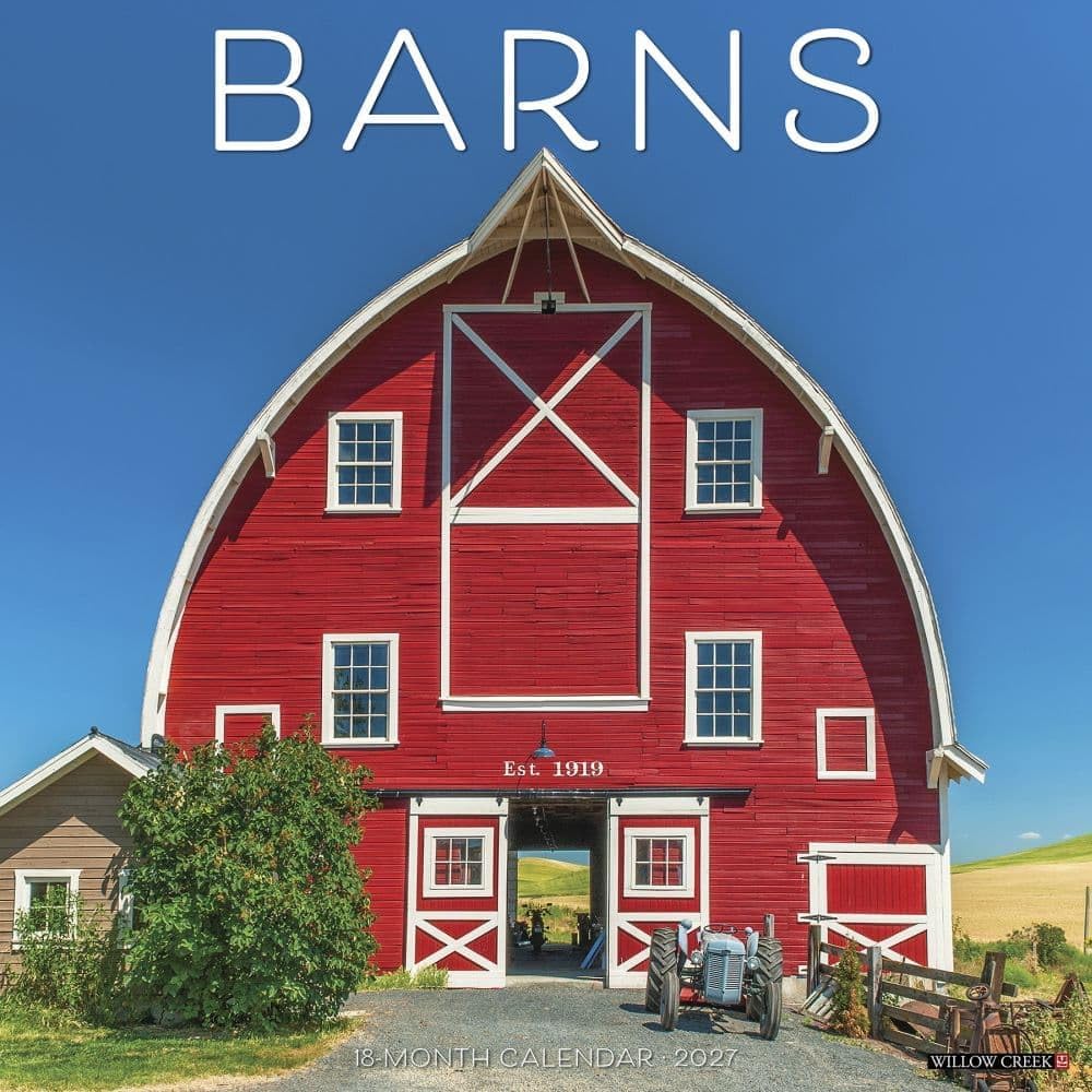 willow creek barns 2027 wall calendar