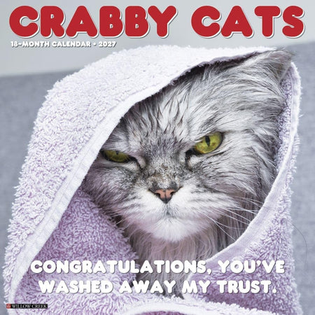 willow creek crabby cats 2027 wall calendar