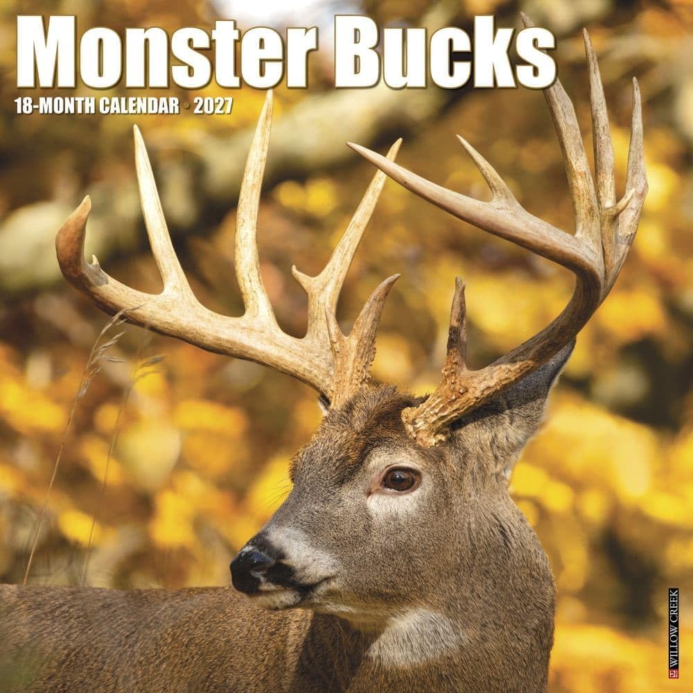 willow creek monster bucks 2027 wall calendar