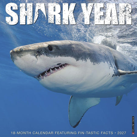 willow creek shark year 2027 wall calendar