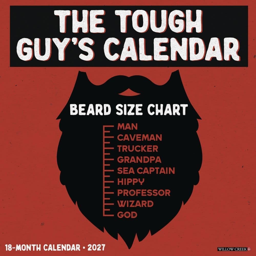 willow creek the tough guy's calendar 2027 wall calendar