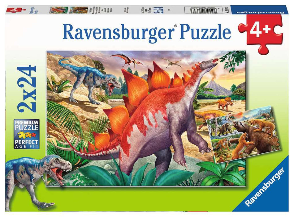 Ravensburger: Jurassic Wildlife: 2x24 Piece Puzzle