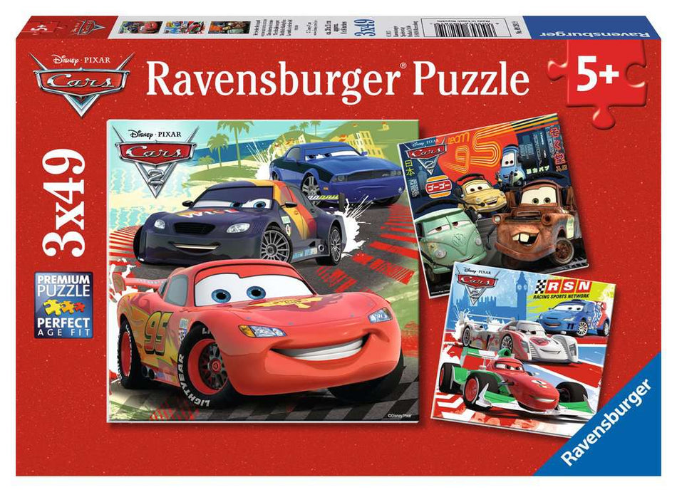 Ravensburger: Worldwide Racing Fun: 3x49 Piece Puzzles