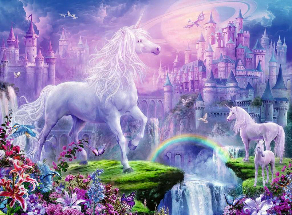 Ravensburger: Unicorn Kingdom: 100 XXL Piece Glitter Puzzle