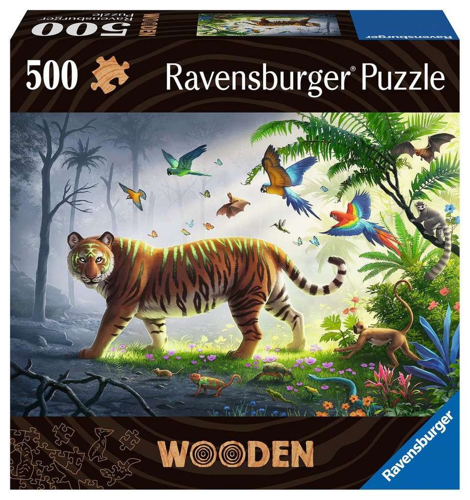 Ravensburger: Jungle Tiger: 500 Piece Wooden Puzzle
