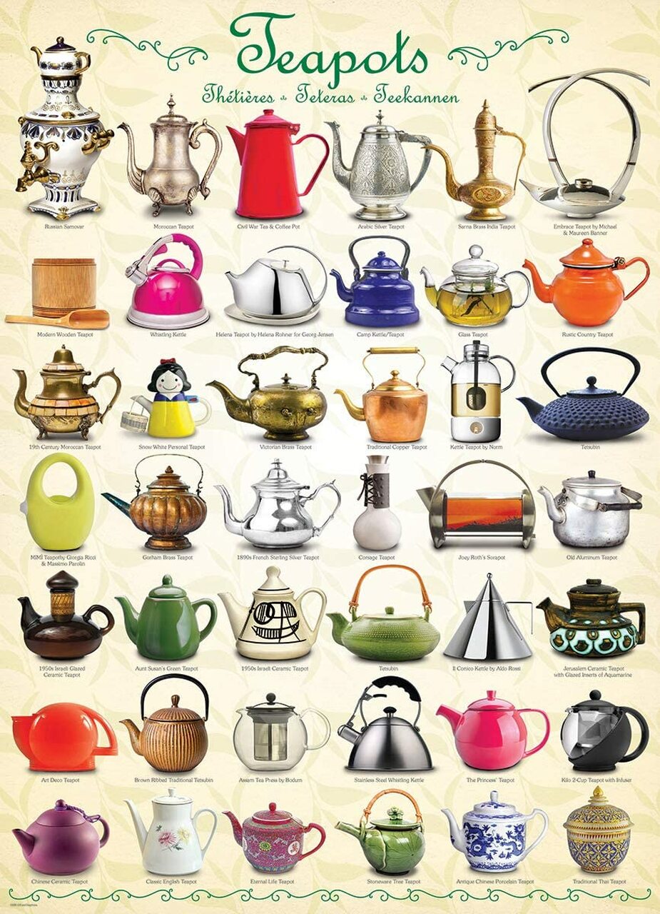 EuroGraphics: Teapots: 1000 Piece Puzzle